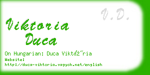 viktoria duca business card